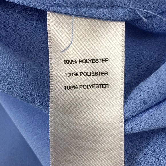 Chico's Blue Kathy Layered Top Womens 1 Medium Split Back Blouse - Picture 12 of 15